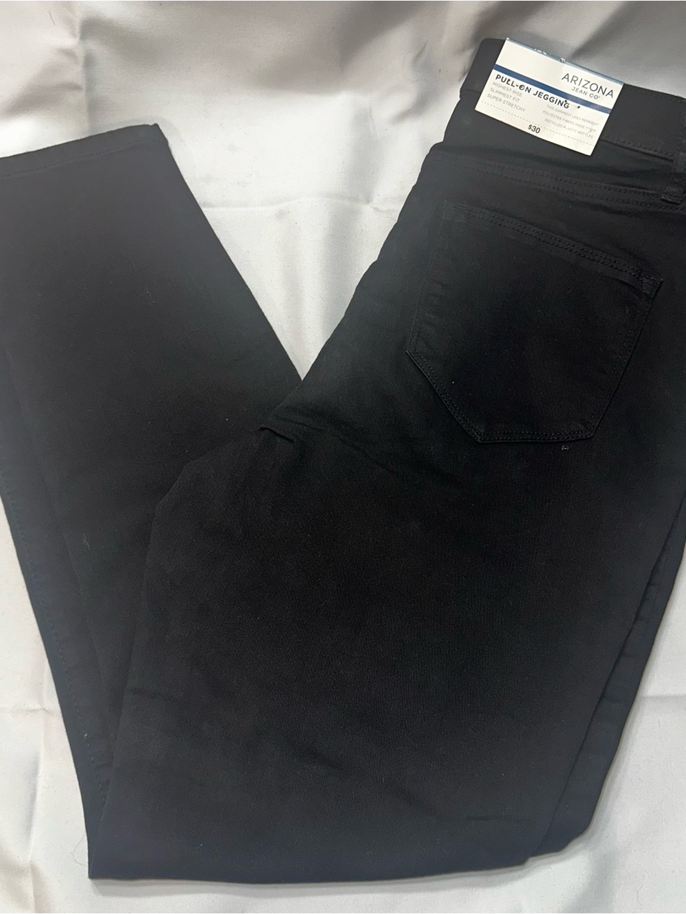 Arizona Jean Company Black Pull-On Jeggings Highest-Rise Slim‎ Fit Womens 13